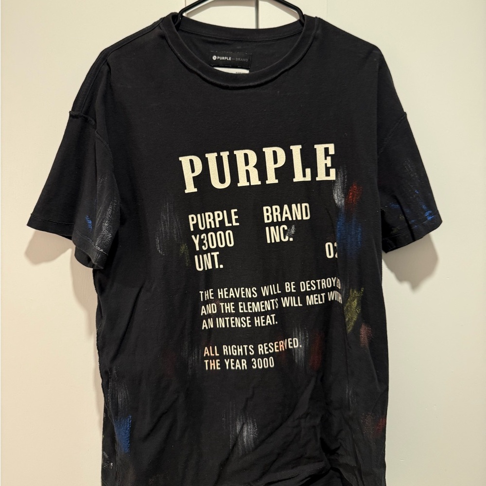 Purple brand graphic tee